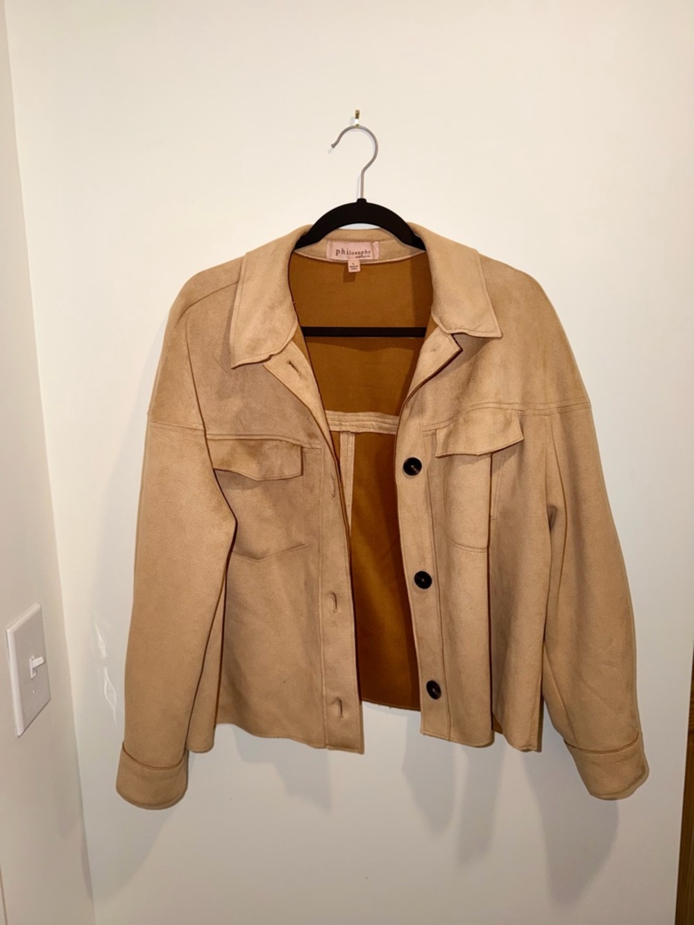 Philosophy (Republic Clothing) Faux Suede Shirt-Jacket